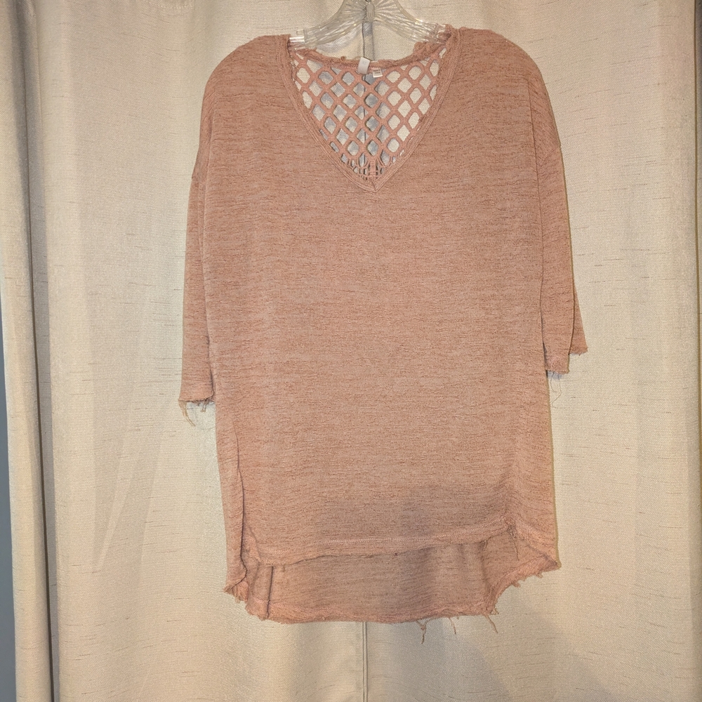 Women's Pink Knit Top